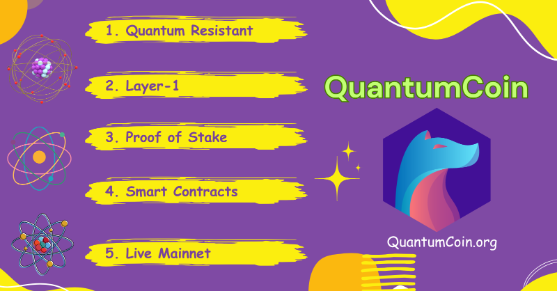 TheQuantumCoin's tweet photo. #QuantumCoin is a Layer-1 Quantum Resistant blockchain with proof of stake consensus, smart contracts support and live mainnet. https://t.co/pWj7HxK53w