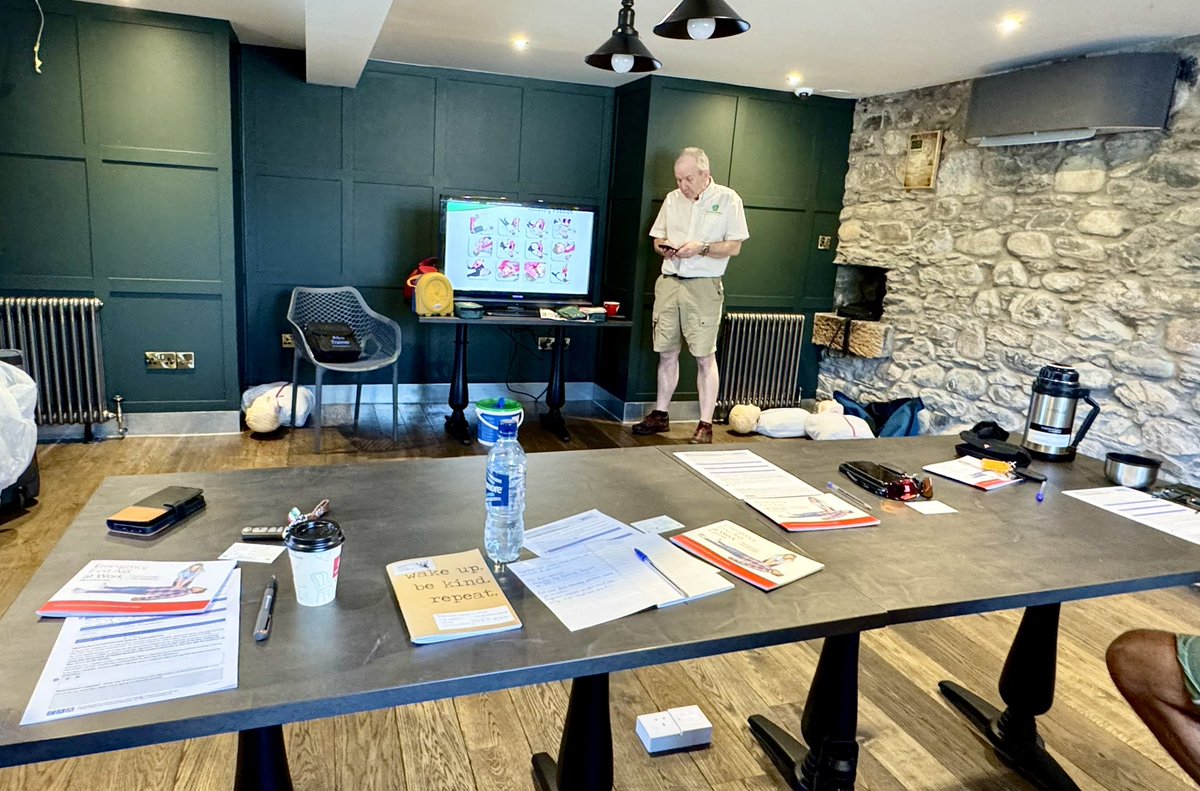 First Aid training day in our soon-to-be over 18’s games room.  Huge thanks to Pete from First Aid Perthshire for a great, and educational, day.  Here’s hoping we never need our new skills!