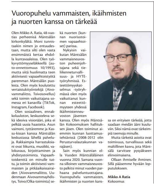 Äänestä tekijämies valtuuston kuntavaaleissa Mäntsälässä. Numero on edelleen 102. 💙🤍#kuntavaalit2025 #mäntsälä #ehdolla #kokoomus