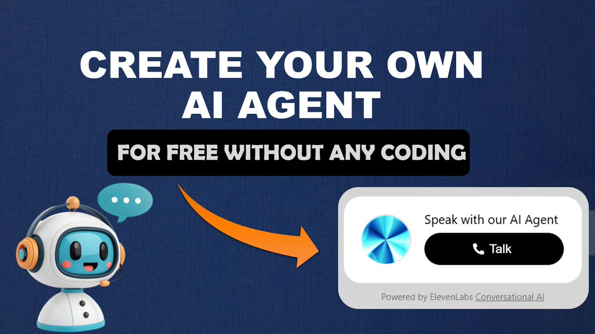 Altoks_AI's tweet photo. Ever wanted your own AI Agent — but thought it’d be too complicated or expensive? Think again!

In my latest YouTube video, I’ll show you how to create a Conversational AI Agent for FREE using ElevenLabs — no coding, no hassle.

👉https://t.co/4sOGGecyhf https://t.co/Ga21ms0W8F