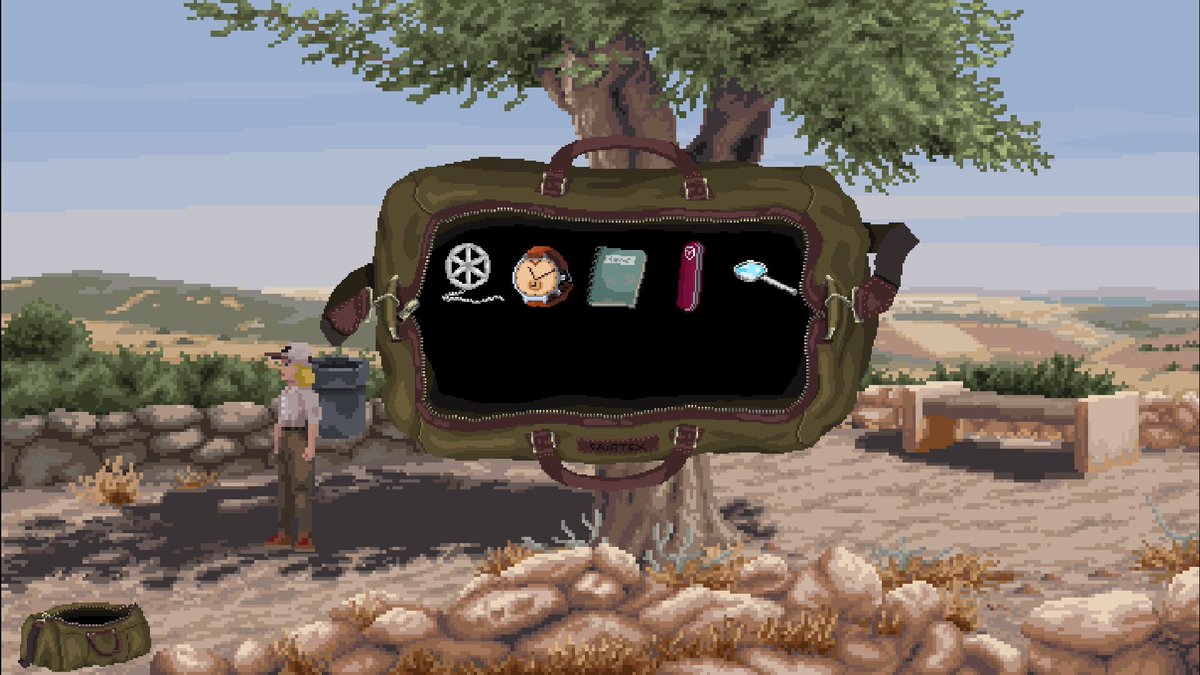 PointPixelAdv's tweet photo. Hey!  I'm developing an adventure game with sci-fi elements set in Egypt, Turkey and the Vatican with pixelart graphics and an amazing soundtrack.

Help me to spread the word about the game!

Link  below.👇

#pixelart #indiegame #adventuregame #pointandclick https://t.co/wtbruMCo0N