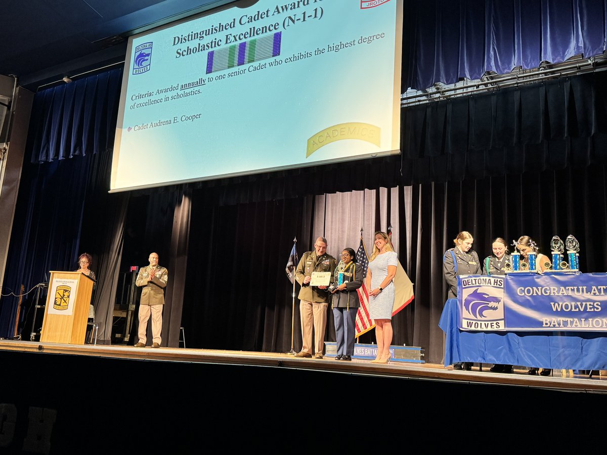 AvilaForDeltona's tweet image. Proud to have ended my day yesterday at @DHSHappenings / Deltona High School for the Wolves Battalion Annual Award Ceremony! Congrats to our outstanding cadets for their dedication and leadership.

#DeltonaWolves #OurCity