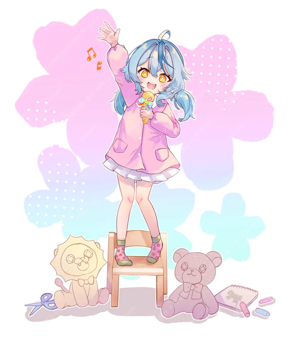 #珠乃イラスト『ななしゅてかいえんちゅ~~っ!!』(激遅)エイプリルフール妄想その3 