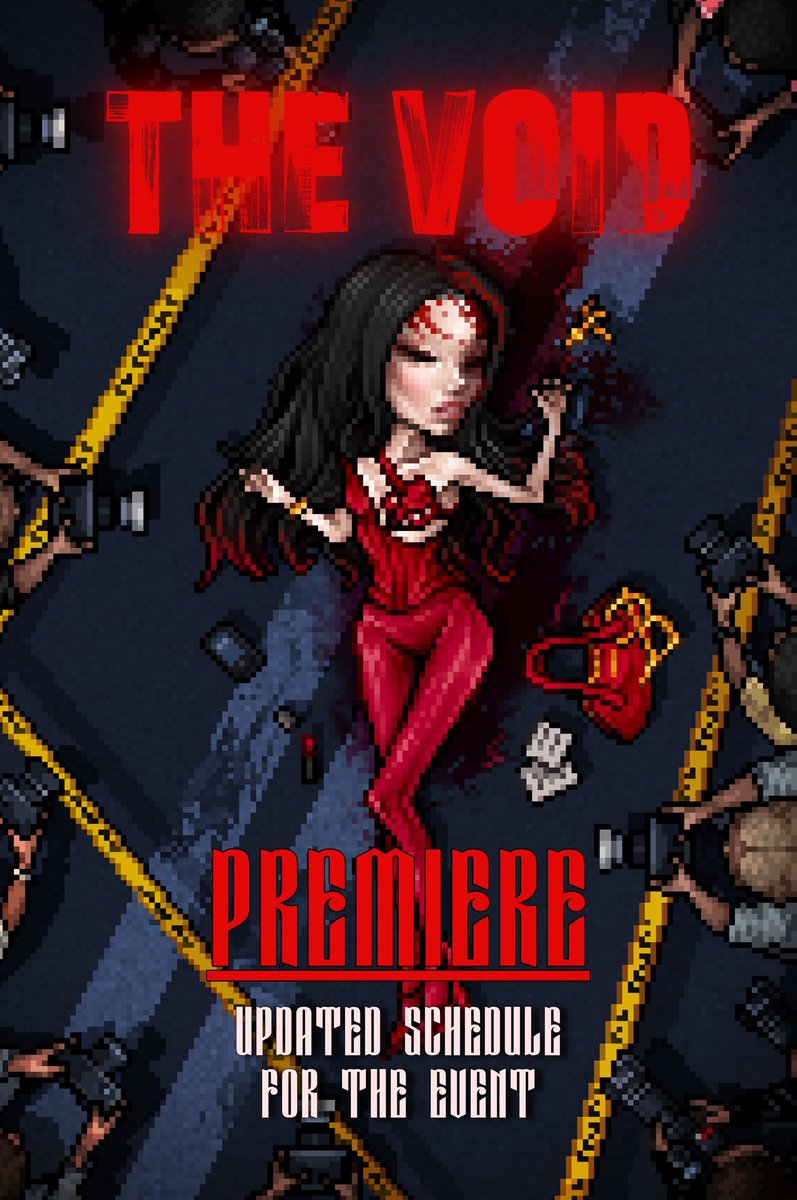 THE VOID - Today is the premiere 🩸

🚨 NEW SCHEDULE:

X Red Carpet at 3:00pm MEX, 4:00pm COL and 6:00pm BR

Movie premiere at 4:00pm COL, 5:00pm MEX and 7:00pm BR

After party in HABBLET.CITY at 4:30pm MEX, 5:30pm COL and 7:30pm BR