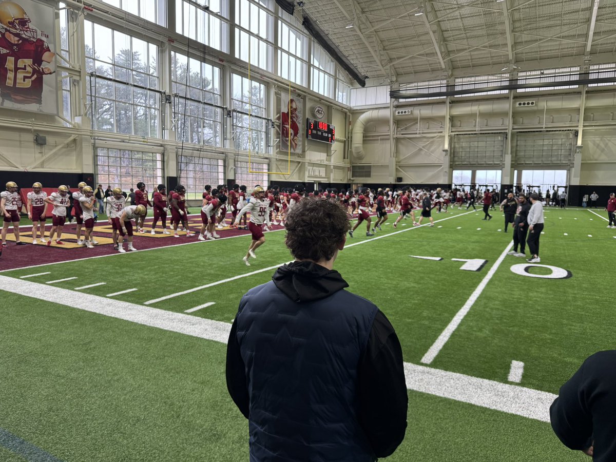 Had a great day at the Boston College Spring Practice. Thanks for the invite <a href="/BCFootball/">Boston College Football</a> 
<a href="/CarterZielinski/">Carter Zielinski</a>