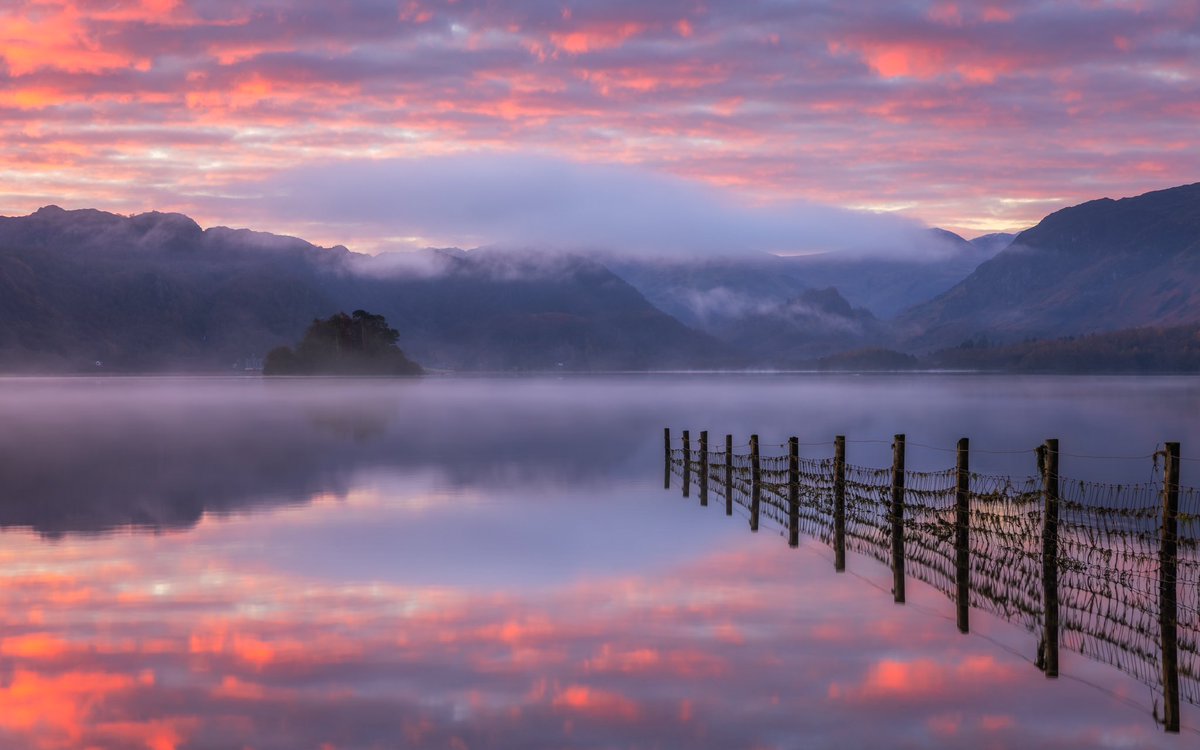 Something pretty for your timeline. Derwentwater at sunrise. #LakeDistrict
