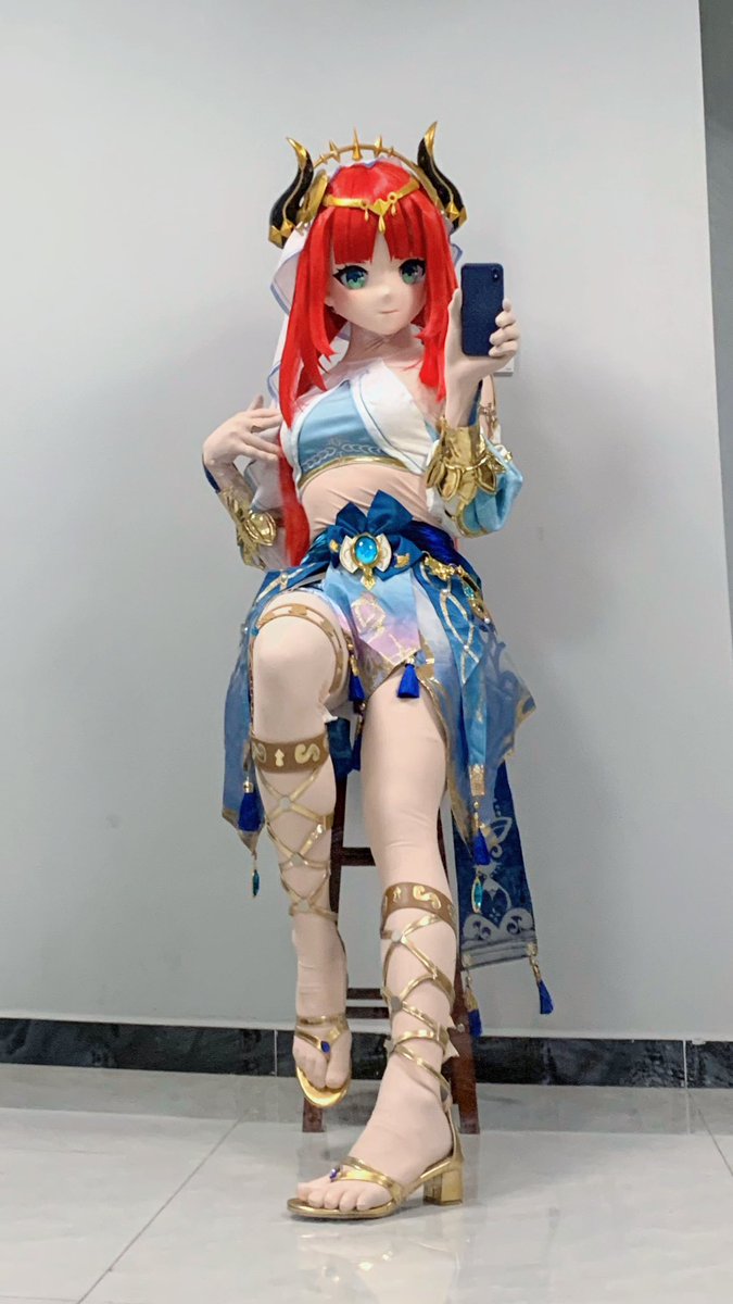 好难穿的衣服😭
感觉穿什么都一股成女味了🥲
还是谢谢<a href="/ShushuSmall/">彩虹🌈鼠鼠🐭</a> ❤️
#kigrurmi #着ぐるみ