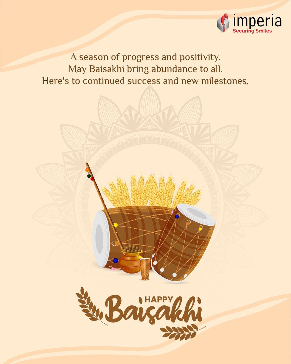 imperiagroup's tweet image. A season of progress and positivity.May Baisakhi bring abundance to all. Here's to continued success and new milestones.

#happyBaisakhi #imperiastructures #imperia