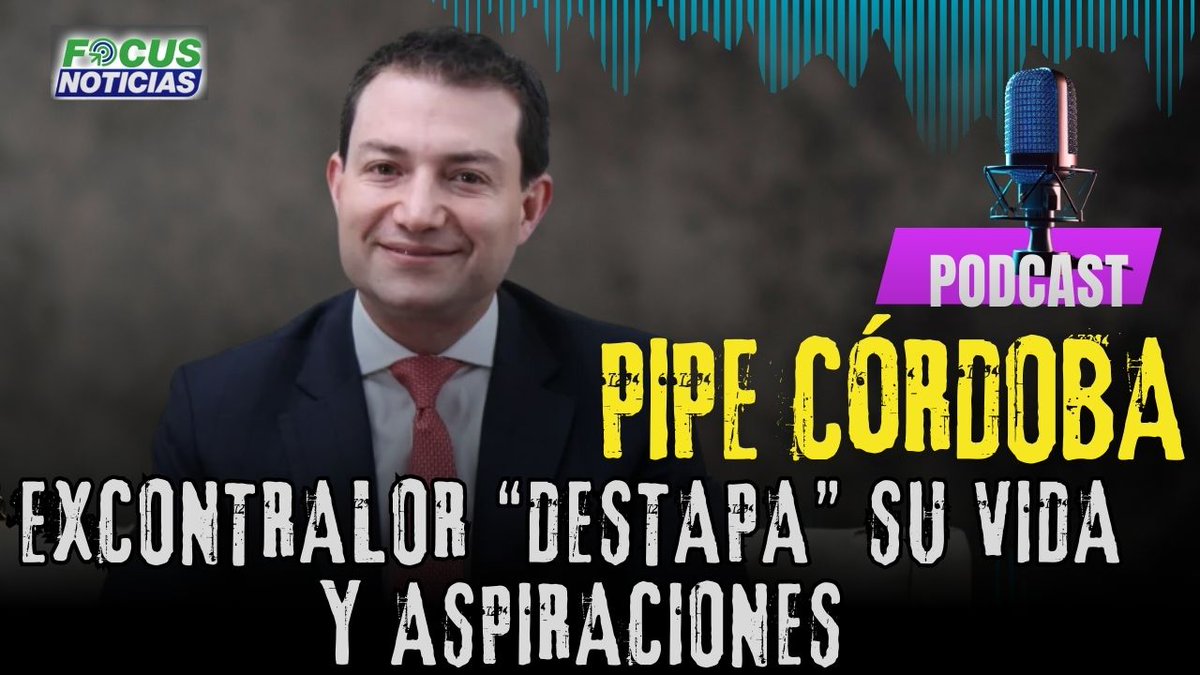 focusnoticia's tweet image. 🔴🎙️#PODCAST. [Felipe &quot;Pipe&quot; Córdoba Excontralor General &quot;Destapa&quot; su Vida y sus Aspiraciones]. Revela Secretos🔴🎙️ Vea lo Que Confesó Aquí en Café Jurídico de #FocusNoticias

YouTube ▶️
youtube.com/watch?v=MMzOiZ…

Facebook ▶️ 
facebook.com/share/v/14oZg7…

 X▶️
x.com/focusnoticia/s……