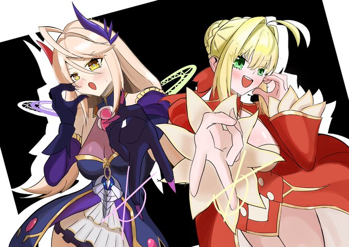 Wネロちゃま
#デュ絵マ  #デュエプレ #FGO #デュエマ虹アート #イラスト 