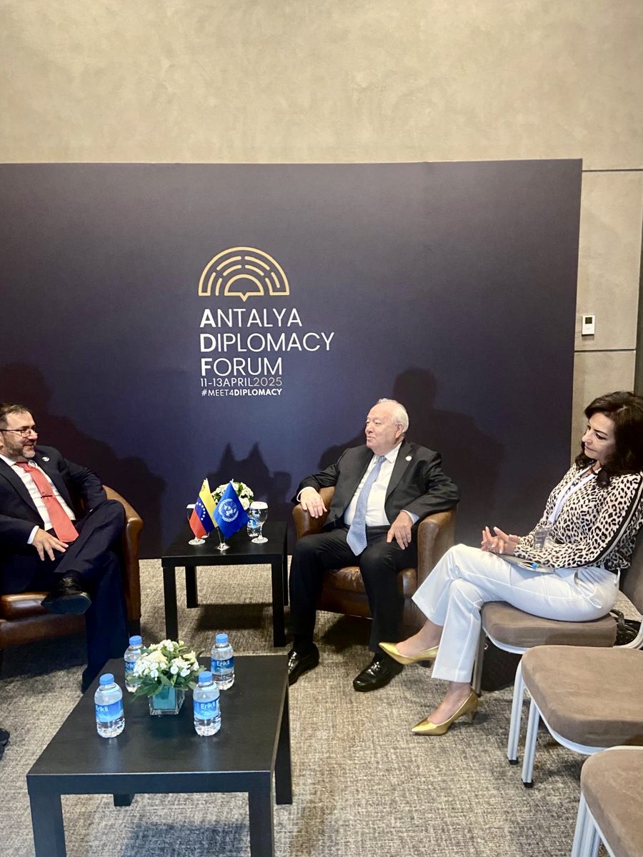 On the margins of the Antalya Diplomacy Forum, I was pleased to meet with H.E. Mr. Yván Gil Pinto, Minister of Foreign Affairs of the Bolivarian Republic of Venezuela. #ADF2025