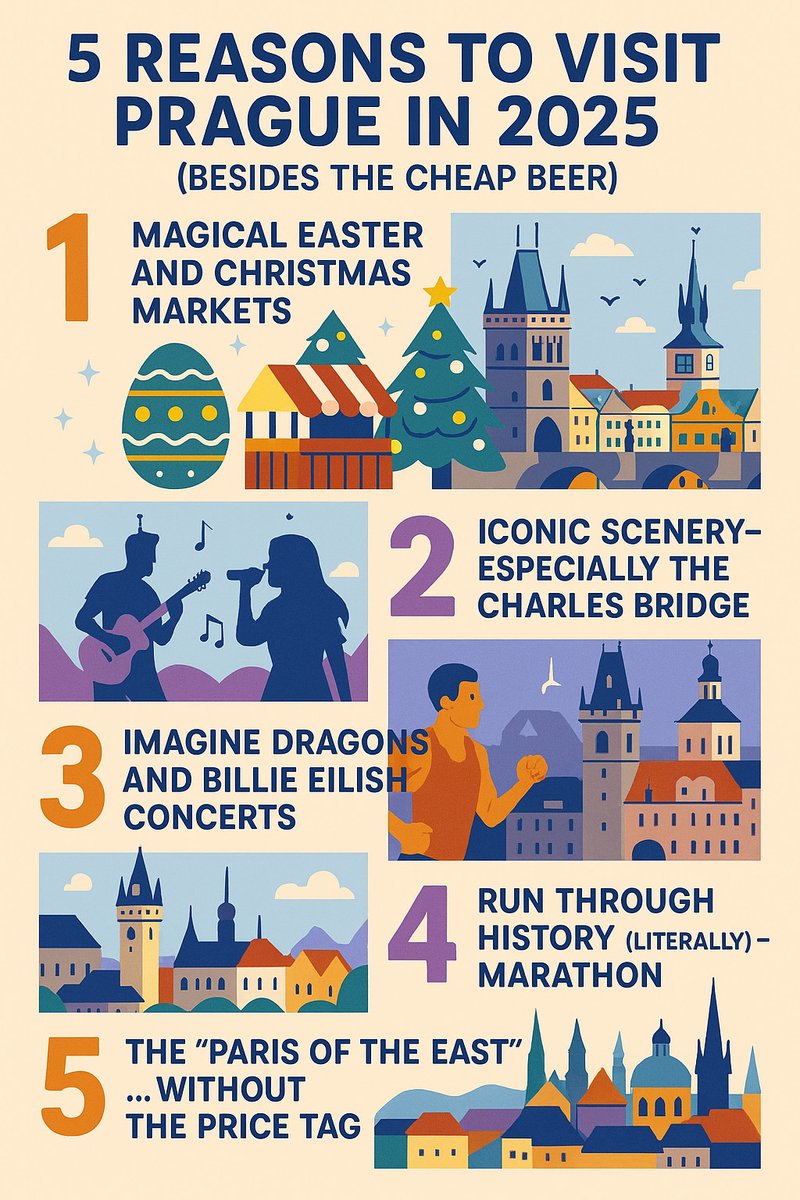 PragueGuide1's tweet photo. Looking for a reason to visit #Prague this year? Look no further, because here you have five reasons waiting for you! https://t.co/Zy96ncxwJz