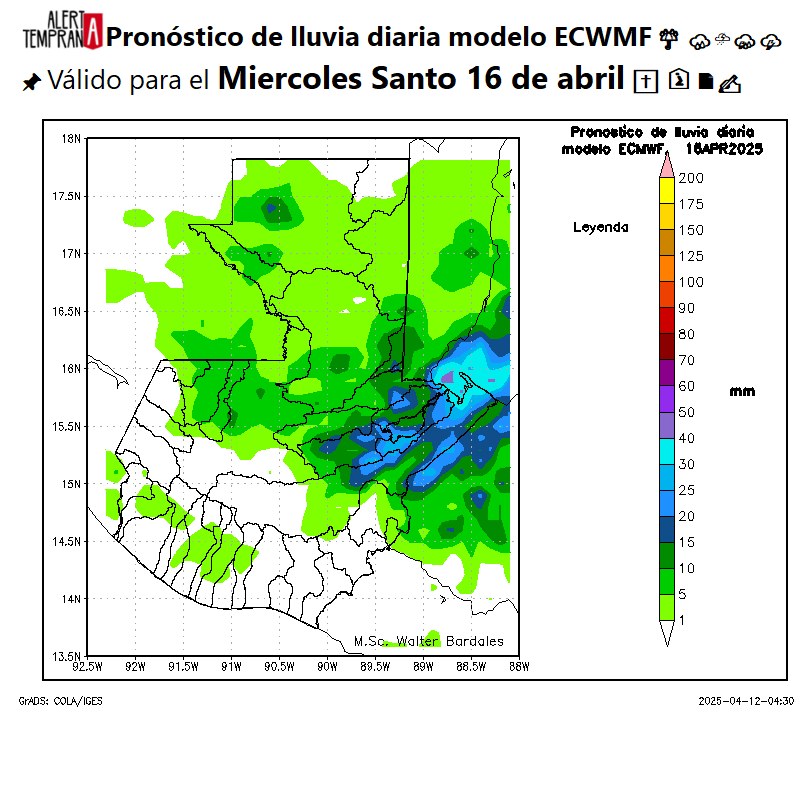 AlertaGt502's tweet photo. ✅El Miércoles y Jueves Santo pueden presentarse lluvias muy fuertes en Franja Transversal del Norte #FTDN, Caribe, comienzan a elevarse las temperaturas máximas de hasta 40ºC en la Costa Sur
#ClimaGt #TraficoGt #LluviasGt
#SistemaDeAltaPresión #AltaPresión
#TiempoGt #TransitoGt https://t.co/uXoNhE0dZ3