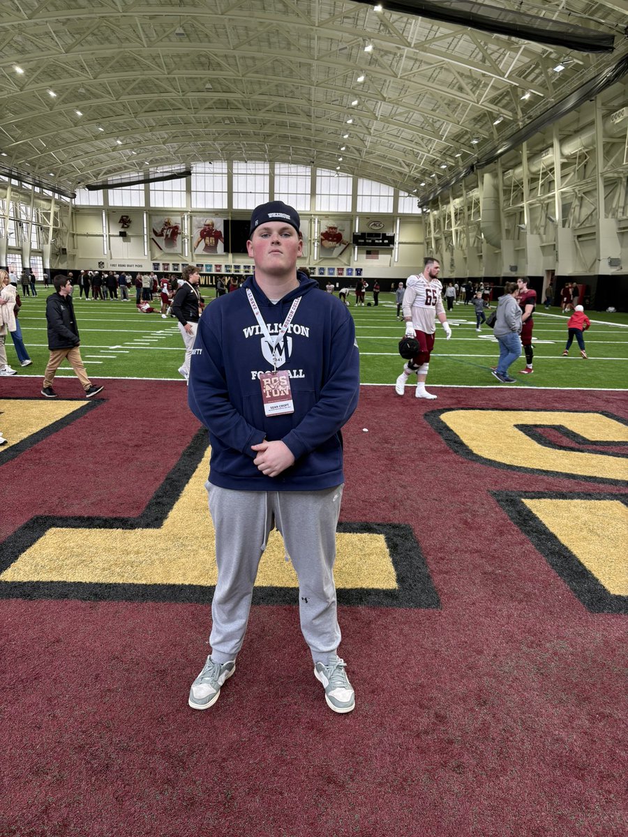 Sean Croft ‘27 (@seancroft2026) on Twitter photo Had a great time at <a href="/BCFootball/">Boston College Football</a> watching a spring practice today. Thank you <a href="/JPWalters4/">JP Walters</a> for the invite. <a href="/coachbeats/">Tommy Beaton</a> <a href="/CoachMartinESA/">Coach Martin</a> <a href="/WillistonFB/">Williston Football</a> Had a great time at <a href="/BCFootball/">Boston College Football</a> watching a spring practice today. Thank you <a href="/JPWalters4/">JP Walters</a> for the invite. <a href="/coachbeats/">Tommy Beaton</a> <a href="/CoachMartinESA/">Coach Martin</a> <a href="/WillistonFB/">Williston Football</a>