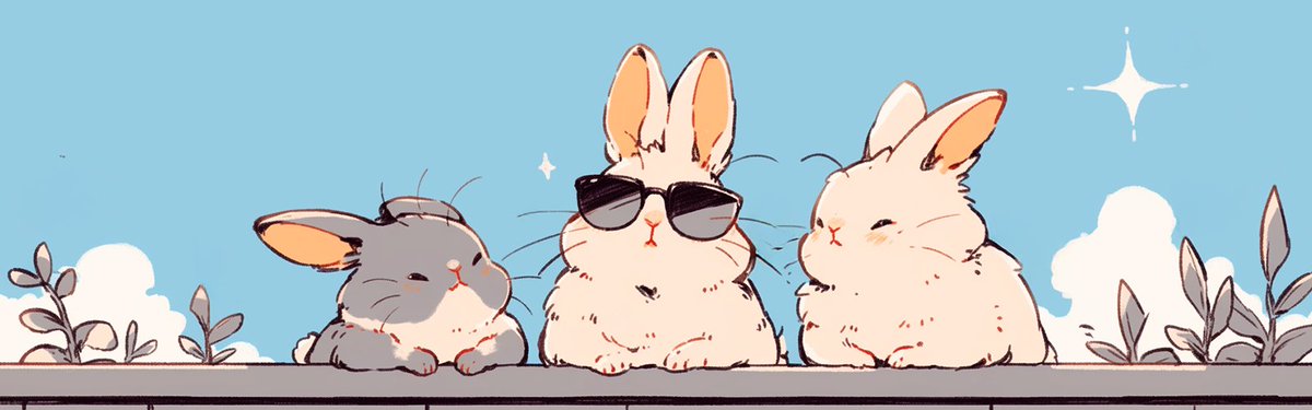 musitsune's tweet image. おはようございます🐰 #フリーヘッダー