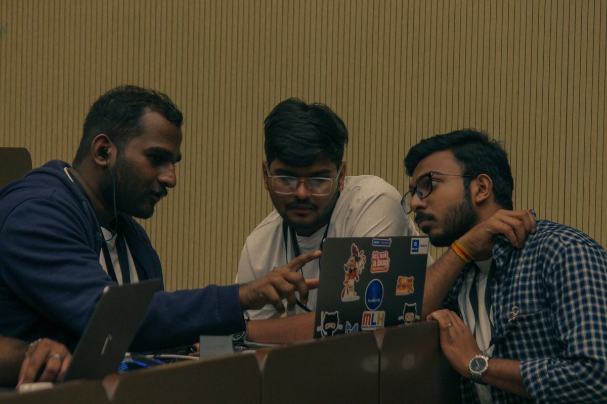 HackbyteTPC's tweet image. From the Final Judging Round at #hackbyte
Seems intense... and exciting to see the efforts of the last 36hrs culminate after a hearty breakfast 🗣
Woohoooo, worry not we have tons of images to drop, stay tuned for more 👀