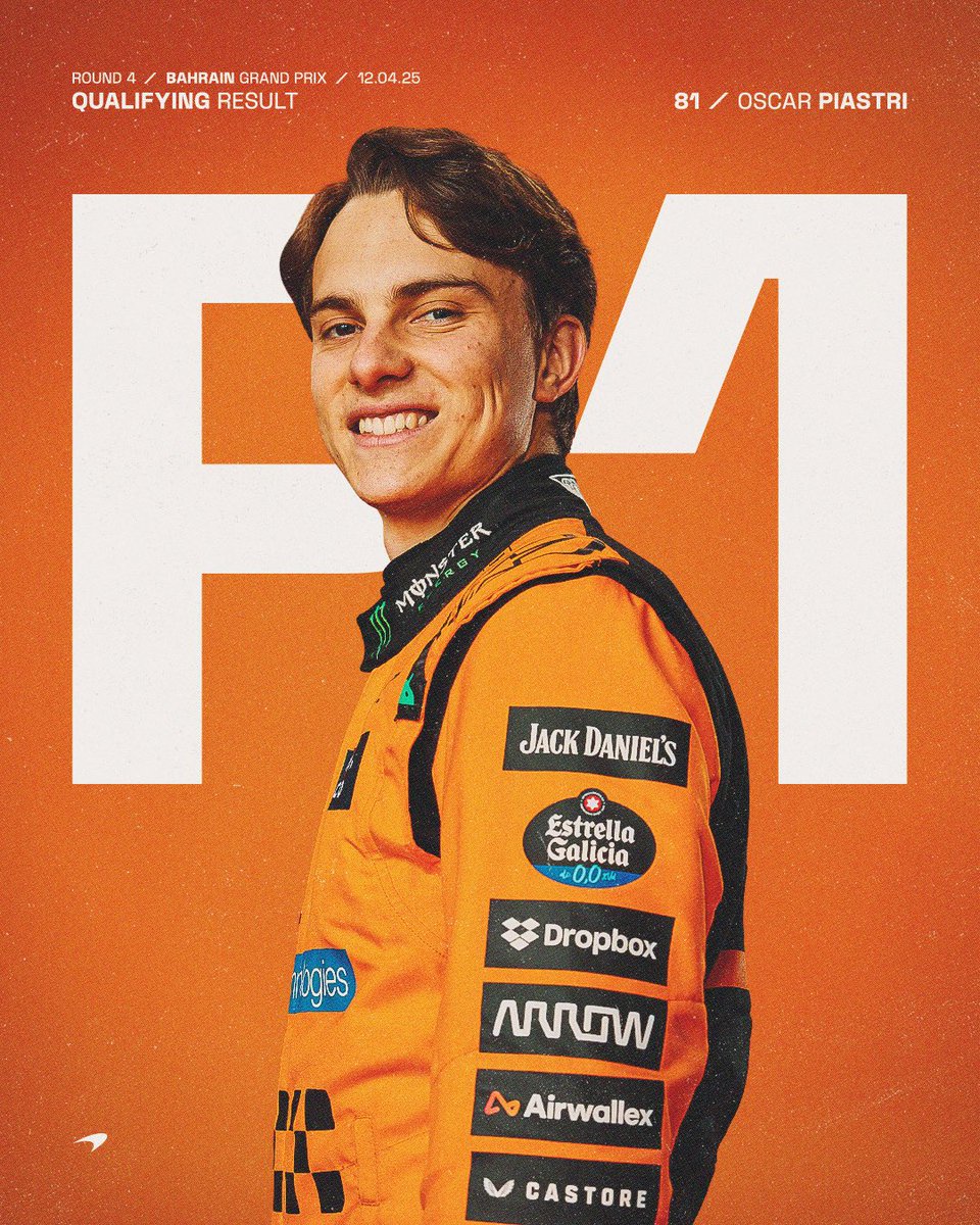OSCAR’S ON POLE IN BAHRAIN!! 🧡 

What a lap 👏 

#McLaren | #BahrainGP 🇧🇭