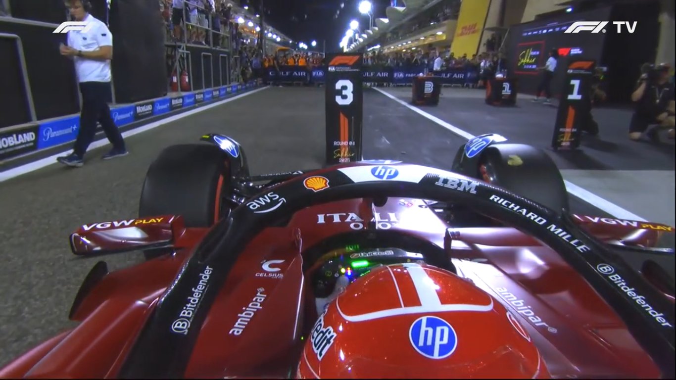 Watch Charles Leclerc's breathtaking onboard footage from his incredible Q3 lap in Bahrain
