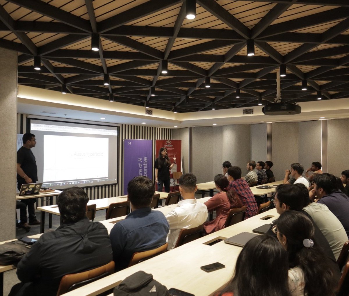 Hyperbolicindia's tweet image. AI after hours is back at Delhi 🇮🇳 . Here are some vibe from today&apos;s event.

Let&apos;s keep pushing toward a future where Al is democratized through decentralized GPU marketplaces and open-access infrastructure.

✨ Huge shoutout to  @BharatGupta9892,@0xtadashii
