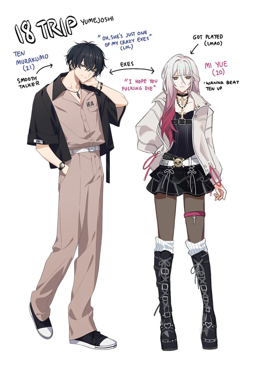 drrza_'s tweet image. #18triptwt #yumetwt  new 18TRIP Oc!! 
Her name is &apos;Mi Yue&apos; (米月), working as a make-up artist in HAMA Tours, she&apos;s a little weird but gets along with everyone except Ten (she wants to beat the shit out of him) anyway i need our ocs to interact, moot me up yall