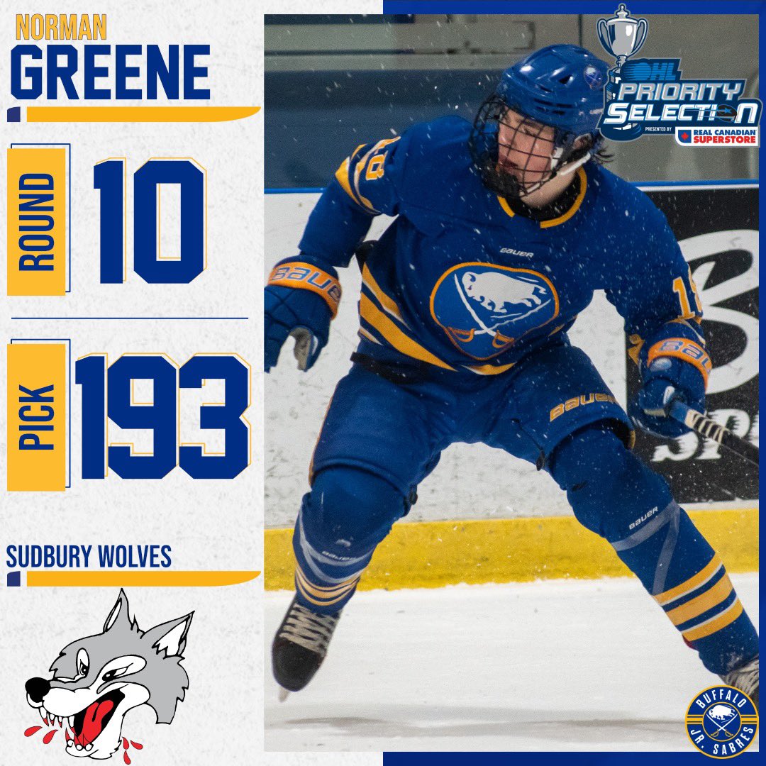 Good day to wear blue and gold! Congrats to Sawyer Schmidt (Saginaw), Solomon Wolf (Erie) and Norman Greene (Sudbury) on their selections in the OHL Draft! 

#SwordsUp