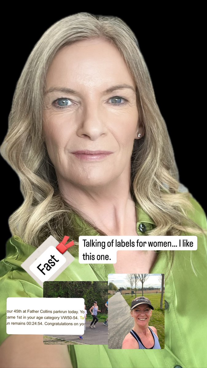 What about this label then. I have up say I kinda like this one too. (I’m not that fast. But I do love fast women) #barefootrunning #parkrun #running