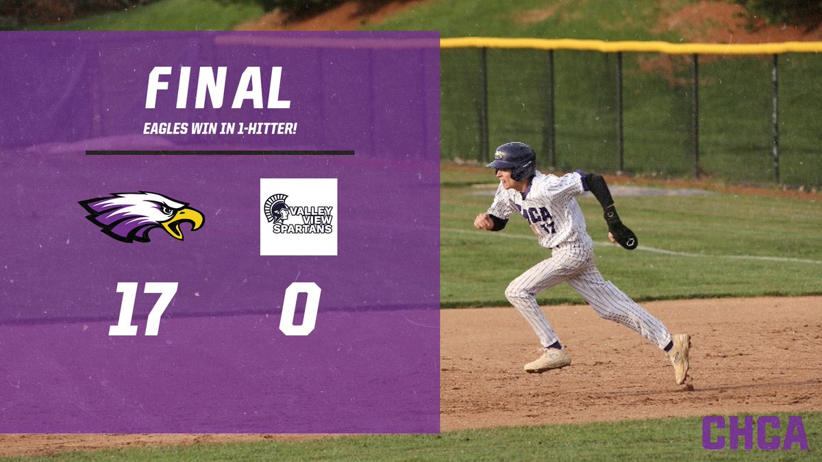 CHCA_bb's tweet image. Eagles get the W on the back of explosive offense and a combined 1-Hitter from Daniels and Lum! 

#eCHipa #NeverDone