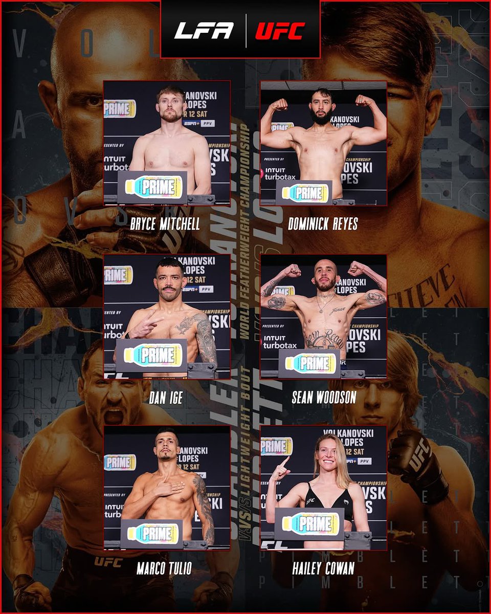 LFAfighting's tweet photo. Good luck to these LFA greats!
@ThugNastyMMA
@DomReyes
@DynamiteDan808
@STL_Sniper_314
#MarcoTulio
@Hailey_Bre
#MMA
#UFC314
#LFANation https://t.co/gucFHjalj8