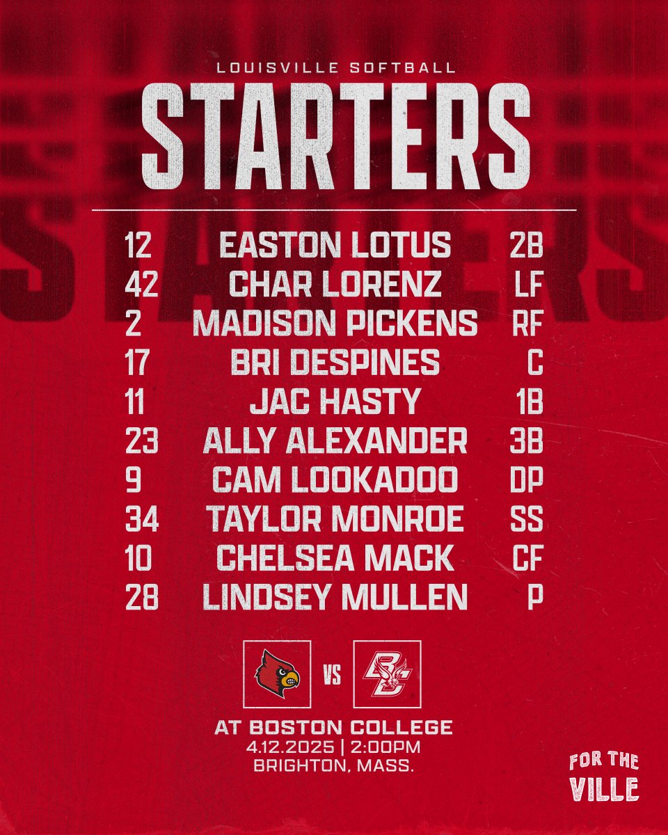 Starters in the rubber match⤵️

#GoCards