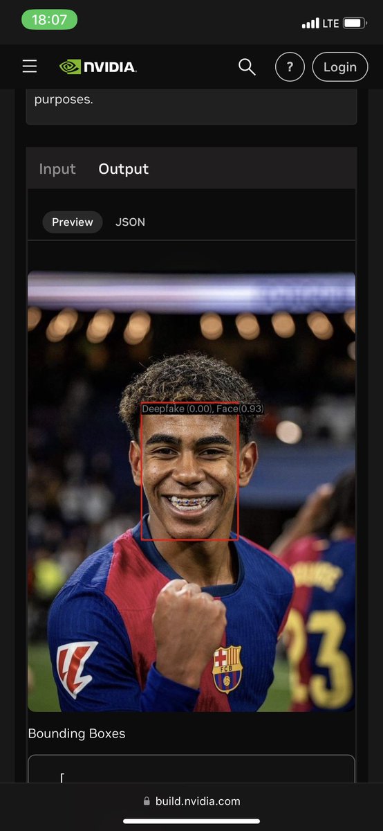 DanielOtaru2's tweet photo. Still on my ALX AI Starter Kit journey — I had a hands-on experience with NVIDIA NIMS exploring Deepfake Image Detection! I tested it using photo of Lamine Yamal, and the tool accurately identified the deepfake image from the real one. https://t.co/rvzARlJH8V