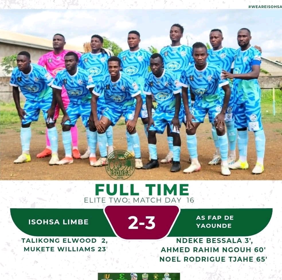 Full Time in Tiko 
#WeAreIsohsa 💚🤍