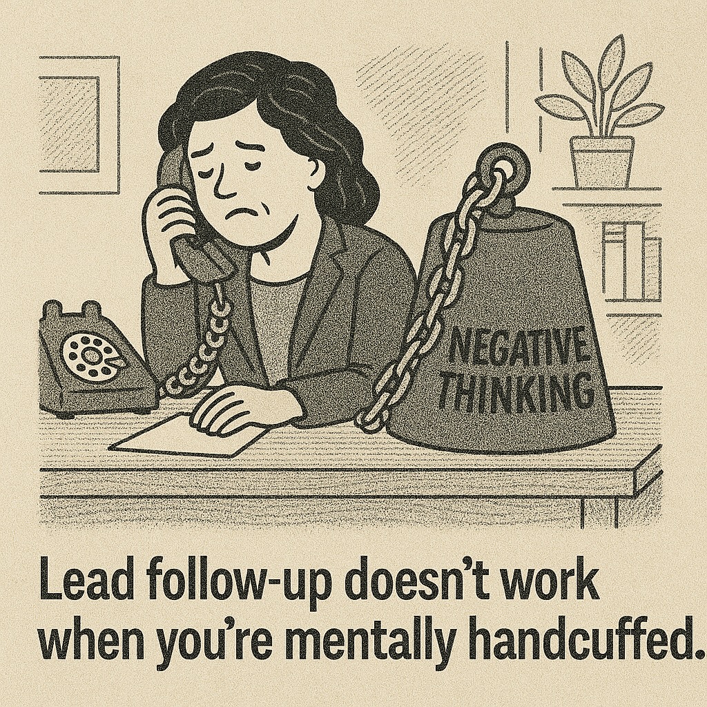You don’t need another follow-up script. You need to stop letting your brain treat sales like danger.
That hesitation on the phone? It’s not laziness. It’s survival mode. Fear of rejection triggers pride, resistance, comparison… aka: The Drunk Monkey.