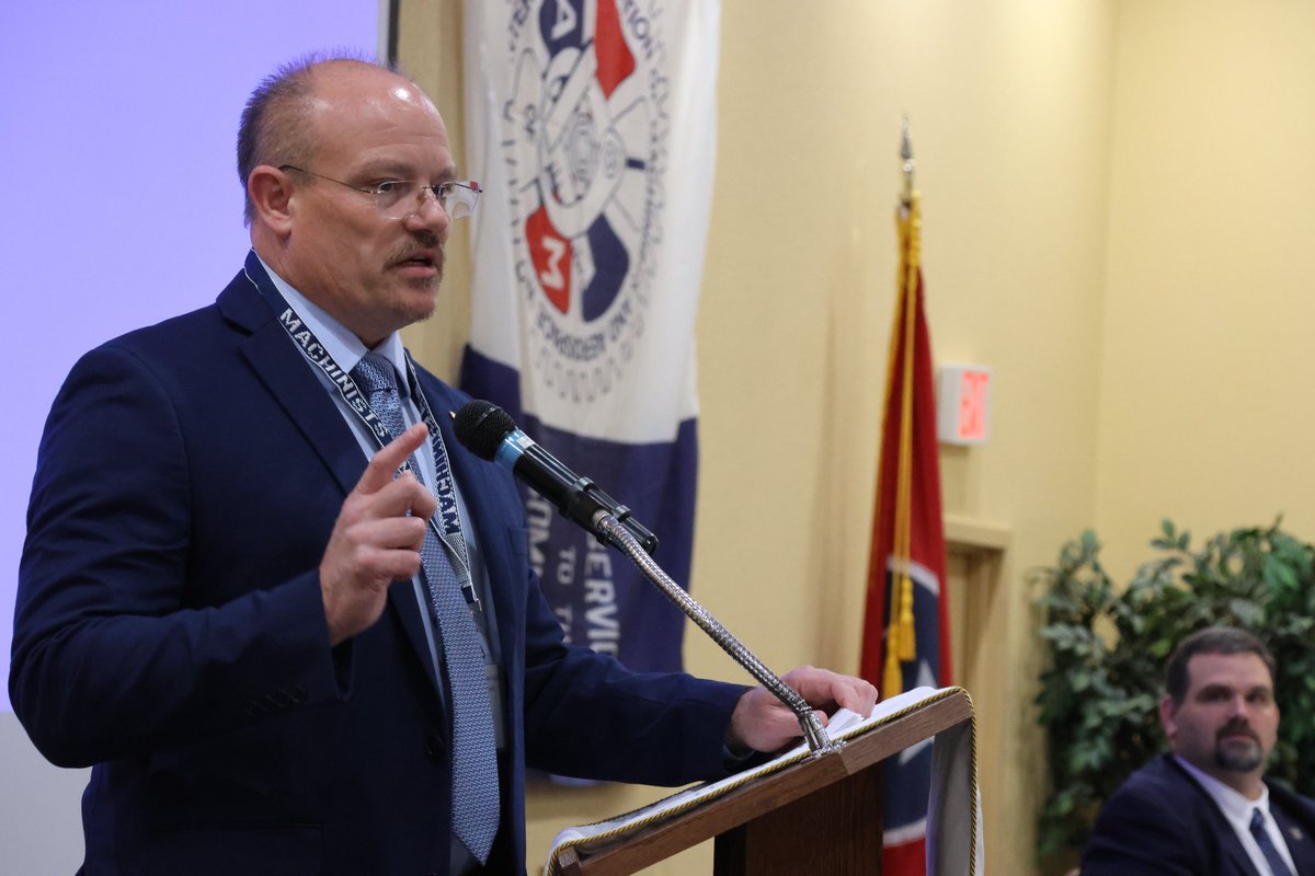 IAM_Union's tweet photo. Hello from Gatlinburg! 👋

This weekend, the IAM Tennessee/Kentucky State Council joined together to build power for working people.

In the face of attacks on working families, we stand united. Our union was born in the South. We're not going anywhere.