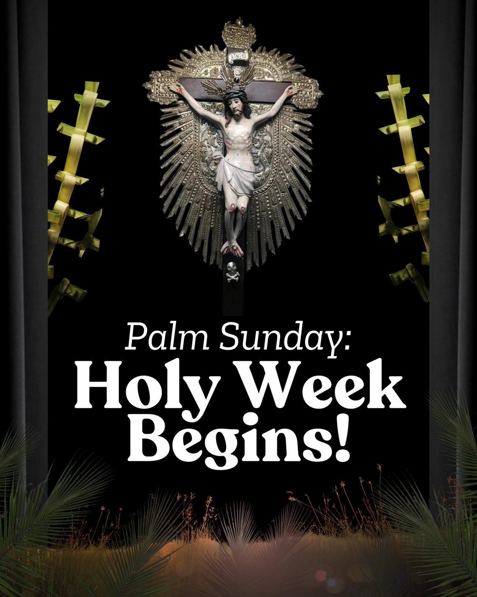 katolikongpinoy's tweet photo. PALM SUNDAY: Holy Week Begins! ✝️

#ThankYouJESUS #PalmSunday2025 #MahalNaAraw #DomingoDeRamos #WalangHanggangPasasalamat #SemanaSanta2025 https://t.co/D3PsNIst5B