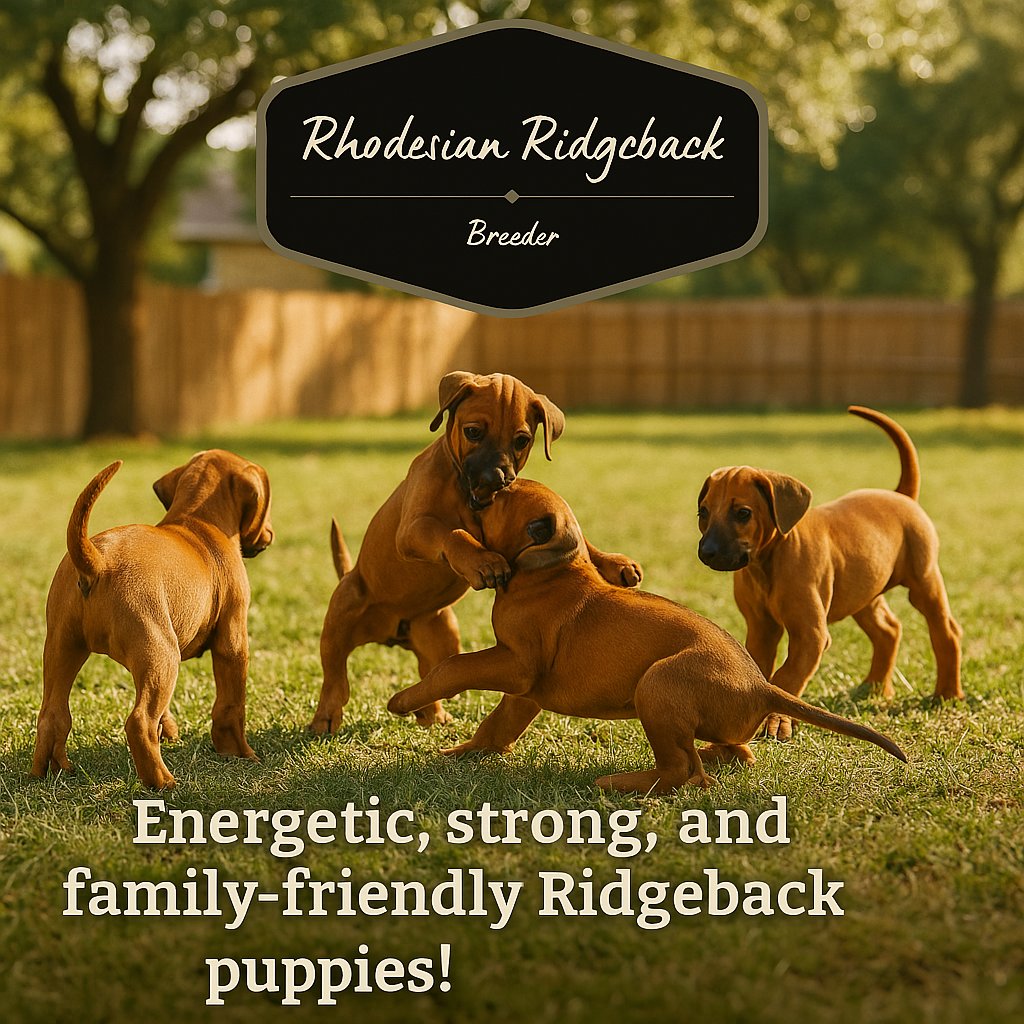 ridgebacksoftx's tweet photo. 👉 https://t.co/DX6XRqIvJ0
Rhodesian Ridgeback puppies 🏡🐶
✔️ Healthy Bloodlines
✔️ Kid &amp; Pet Friendly
✔️ Athletic, Smart, and Loving
✔️ Raised with Family Care
#RhodesianRidgeback #PuppyPlaytime #FamilyDog #BigDogEnergy #HealthyPuppies #TexasDogs #PuppyLove #RhodesianRidgebacks https://t.co/XVgqaRQNZ7
