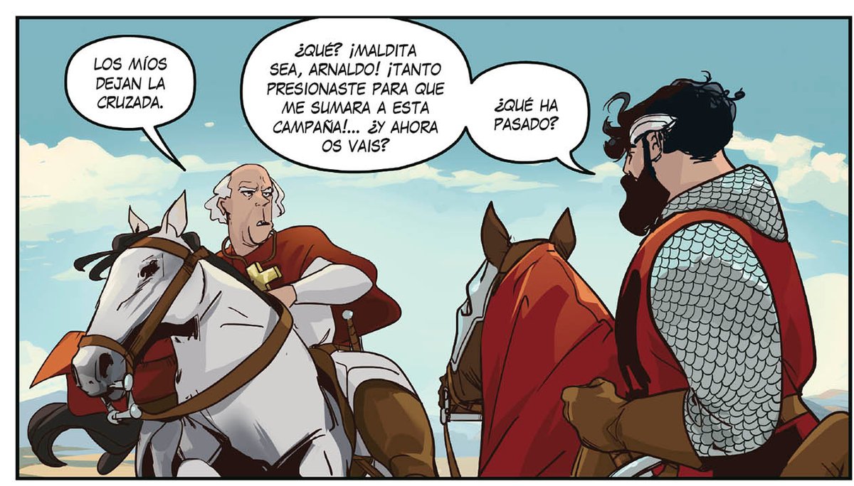 grafitoed's tweet photo. Algo de historia detrás de las viñetas:
Sancho VII en un principio rehuyó sumarse a la cruzada pero parece ser  que el arzobispo de Narbona, Arnaldo Amalric, fue a Navarra para  "forzar" a Sancho a unirse a la lucha contra Al-Nasir.  

¡Cargad, malditos!
https://t.co/2DTjQp1Wlw https://t.co/O6GCzcZBqZ