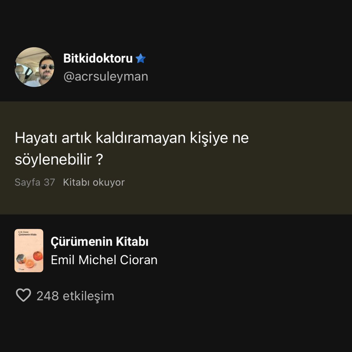 acragricultural's tweet photo. Hiç kimse başkasının yüklerini kendi üzerine alacak değildir… https://t.co/yCsLLxx32F