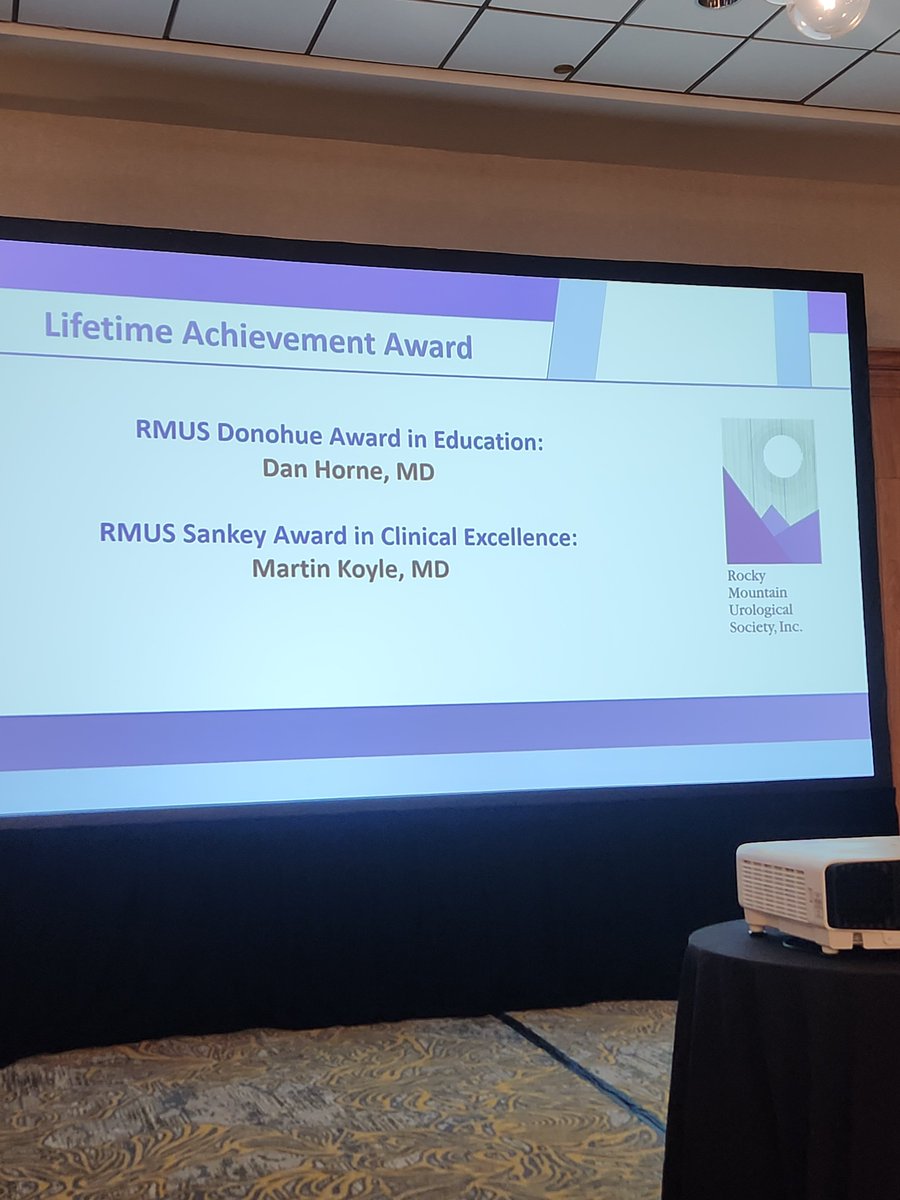 Congratulations to our #RMUS 205 Award Recognition: 
Dr. Sankey Lifetime Achievement Award in Clinical Excellence - Daniel Horne, MD

&amp; Dr. Donohue Lifetime Achievement Award in Education - Marty Koyle, MD <a href="/MakMarttch/">Marty Koyle aka BigMak</a>