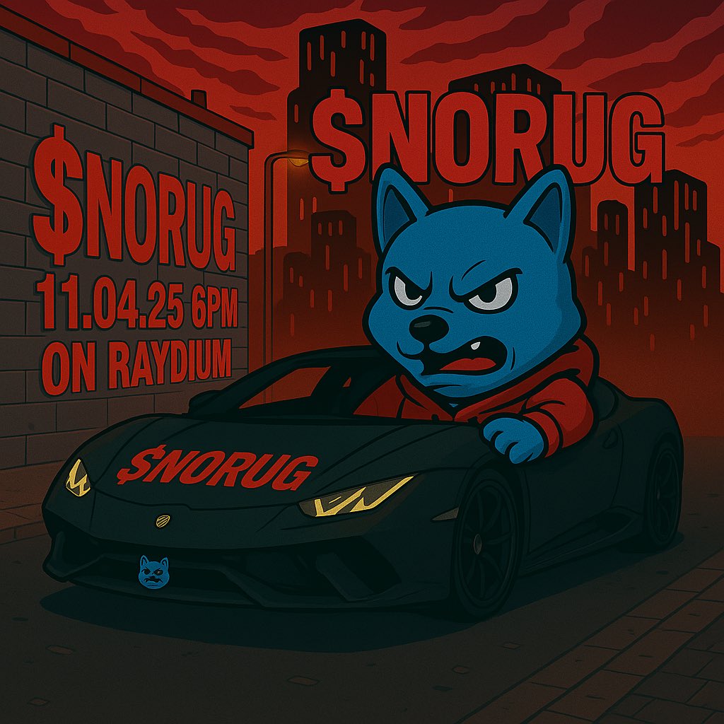 Crypto_Vertex1's tweet photo. About $NoRug
$NoRug is a community-driven cryptocurrency created for everyone who’s ever been rugged. Our mission is clear: to build a trustworthy, long-hold project that puts the community first. We’re committed to growing as much as possible in the next 90 days, creating real value and restoring faith in DeFi. No empty promises—just a solid push toward a better future for all of us.

Join the movement. No rugs, just rise.

9Xjo2Ak2kDhtYmFuoecvCqi3XW3S9vQKCDZCZoQK9CBN

LP will be burned at 7k MC ‼️

Follow @NoRugsolanacoin