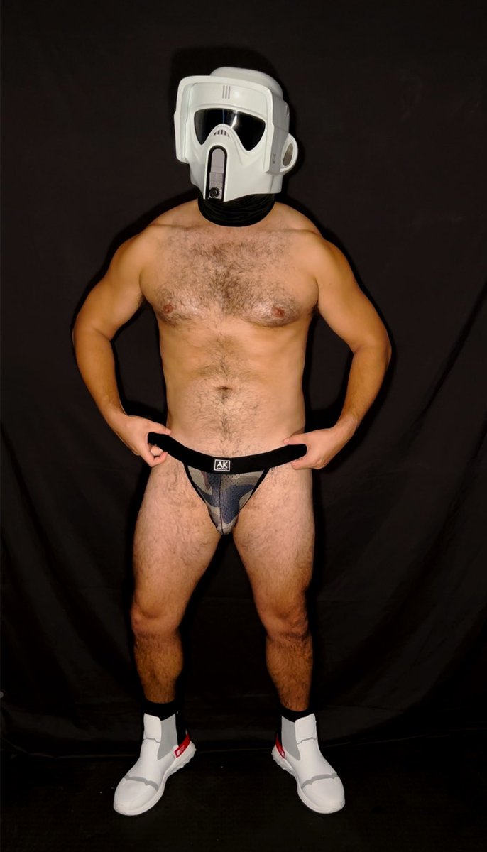 Scout Trooper dreaming of a big ol blaster to play with