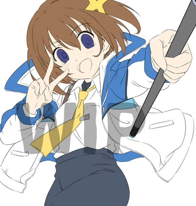 ここまで描いて「…頭でかかった?」と己の頭を抱える事態に…( ˙꒳˙ 