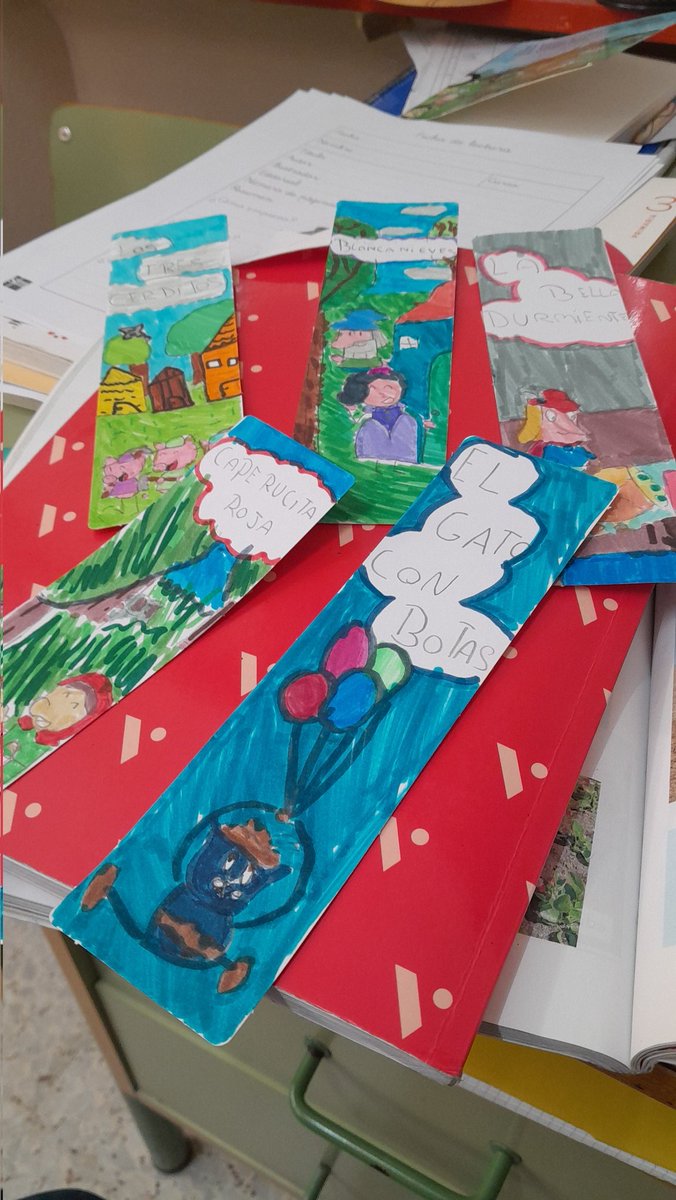 COLEGIOPEDROI's tweet photo. Nos llegan nuestros primeros marcapáginas de cuento. No os olvidéis de hacer fotos para subirles al padlet que publicaremos en breve. Todo lo recaudado irá destinado para Save The Children.
#escuelapublica #colesolidario #piensalocal #actualocal https://t.co/a6AOuc6ZVT
