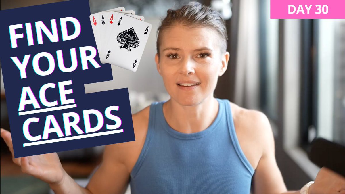 You have a winning hand, but you're not playing it.

Here's how to find and use your ace cards.

Day 30 of posting every day on YouTube

Watch here: youtu.be/CywhQ9Ressk