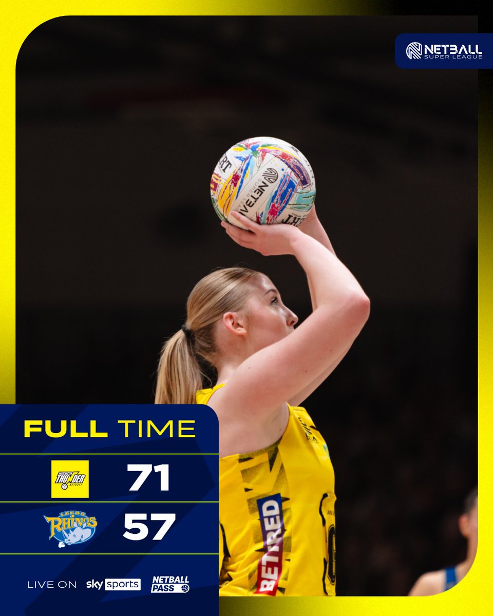 71-57 to your Thunder girls!

What a performance they put in today! 🔥 What was your favourite part of the game?

#NSL2025