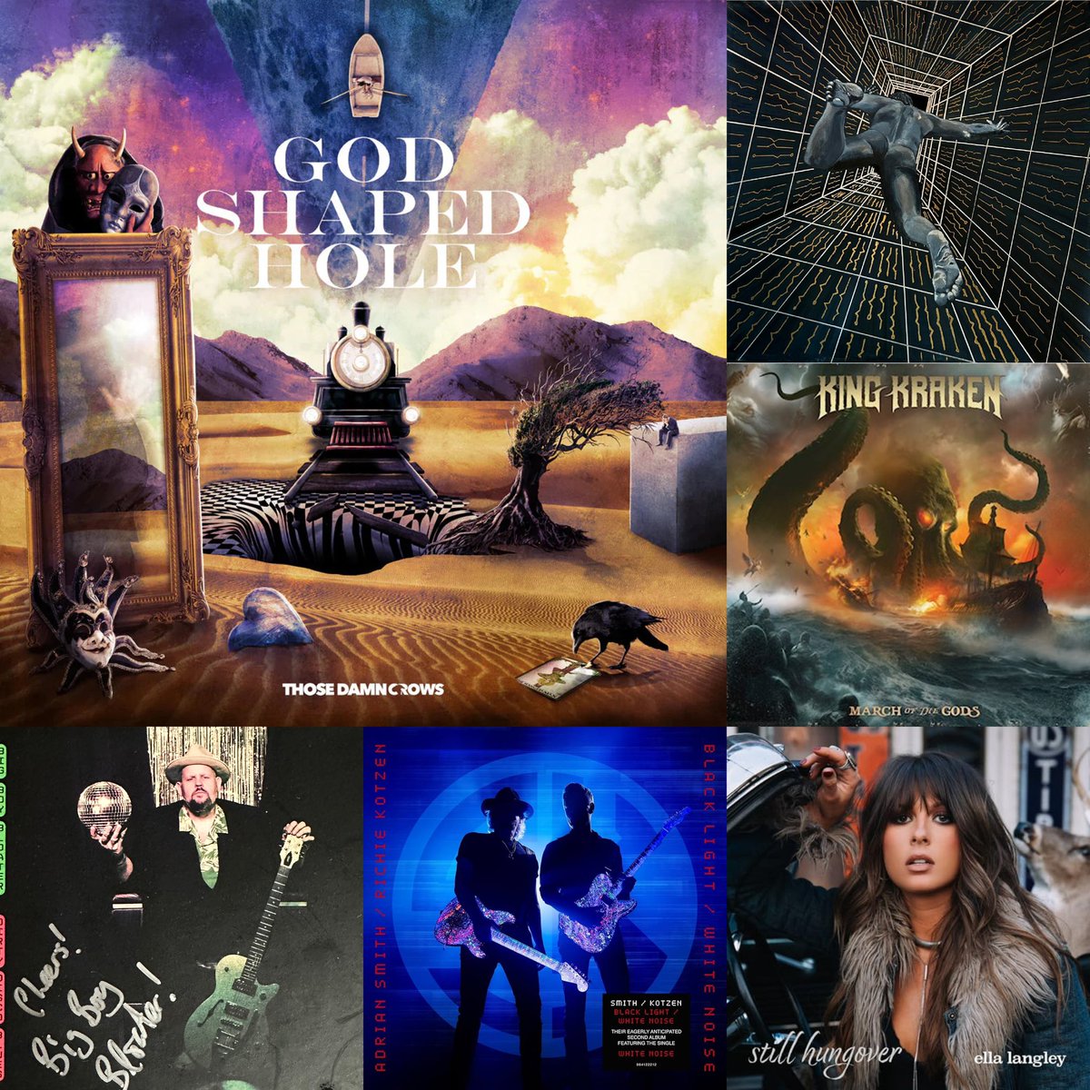 From Crows to Krakens &amp; everything in between😎Can’t remember so many new cds arriving in one week🤘🏻🤠 🎸#RockBluesCountryBoy