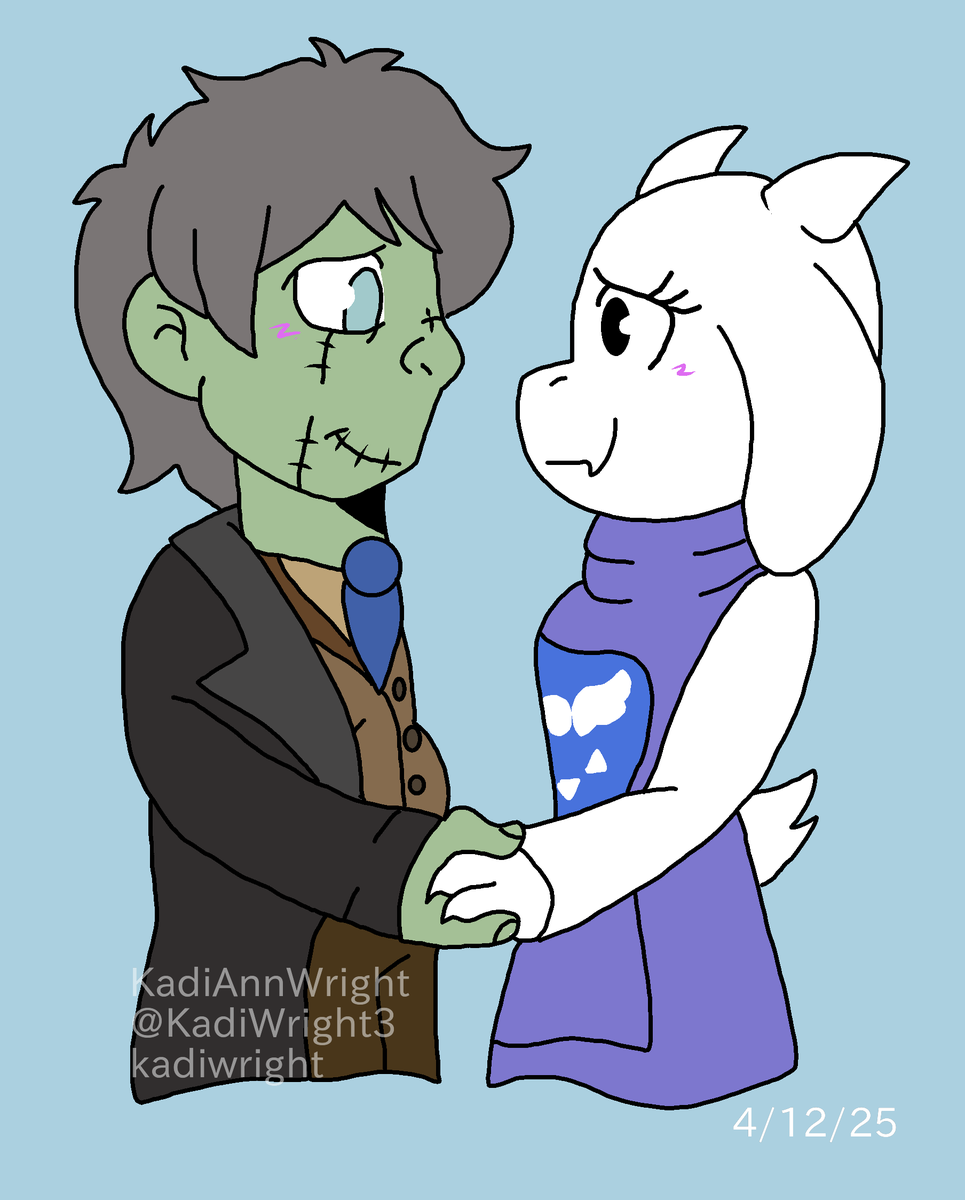 KadiWright3's tweet photo. TwoToriel and Human! Ra (Twoton and Ra both belong to @pshattuckk) #Twoton #Ra #fanart #TorielUndertale #digitalart #ArtistOnTwitter https://t.co/XMO1sPlsD7