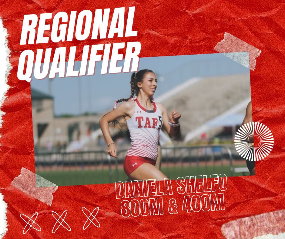 Congratulations to our Regional Qualifiers!!

Mya Robinson 100m Hurdles 🥈
Addison Pitts 300m Hurdles
Daniela Shelfo 800m &amp; 400m 🥈🥉

We’re not done yet!!