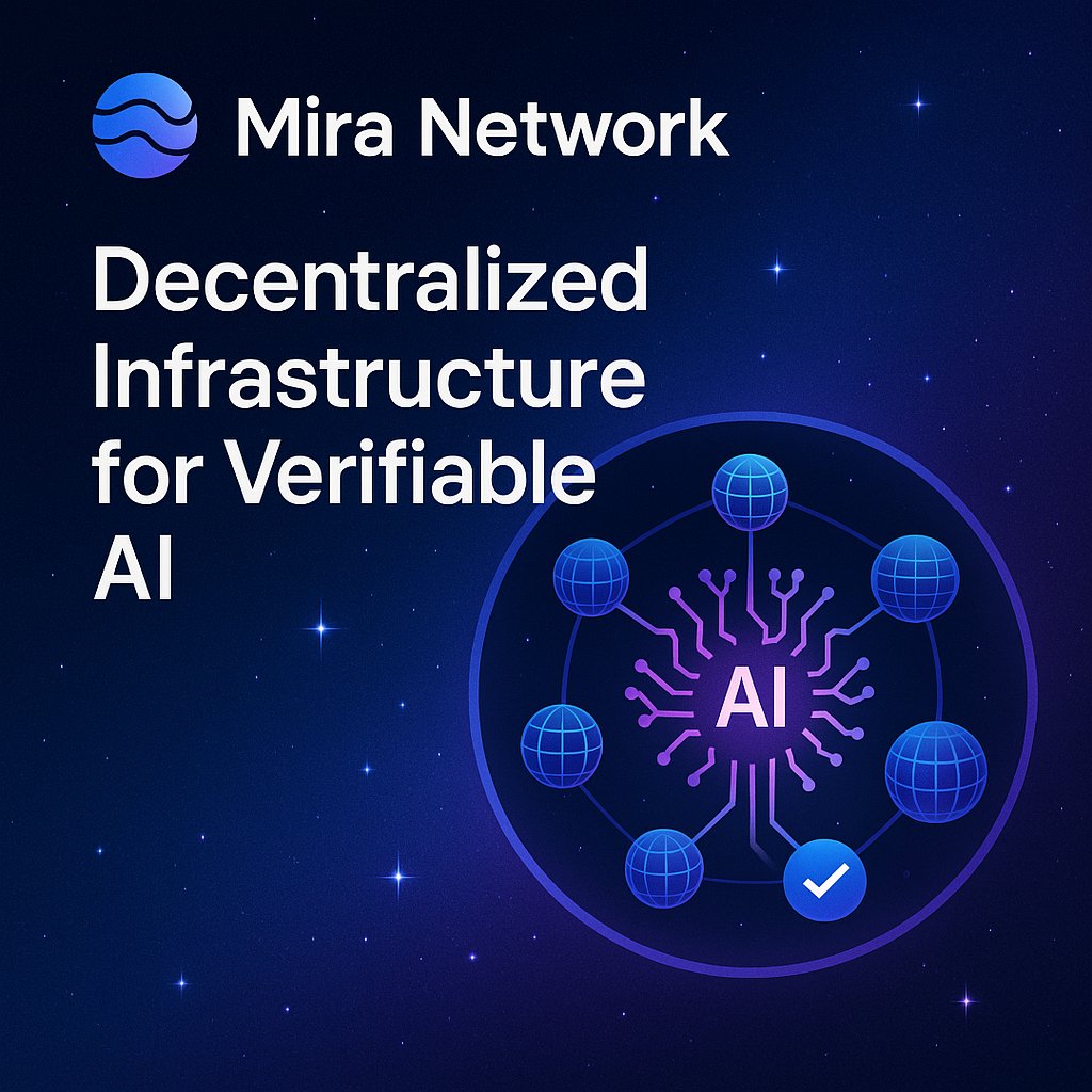 EKrishnev's tweet photo. 🚀 The future of AI is verifiable.

Introducing Mira Network — L1 infrastructure powering decentralized, trustworthy AI.

No more black boxes. Just transparent, auditable intelligence.

→ https://t.co/cAO6yKaAZU
#AI #Web3 #Crypto #DecentralizedAI #MiraNetwork https://t.co/HwHFWsAkuv