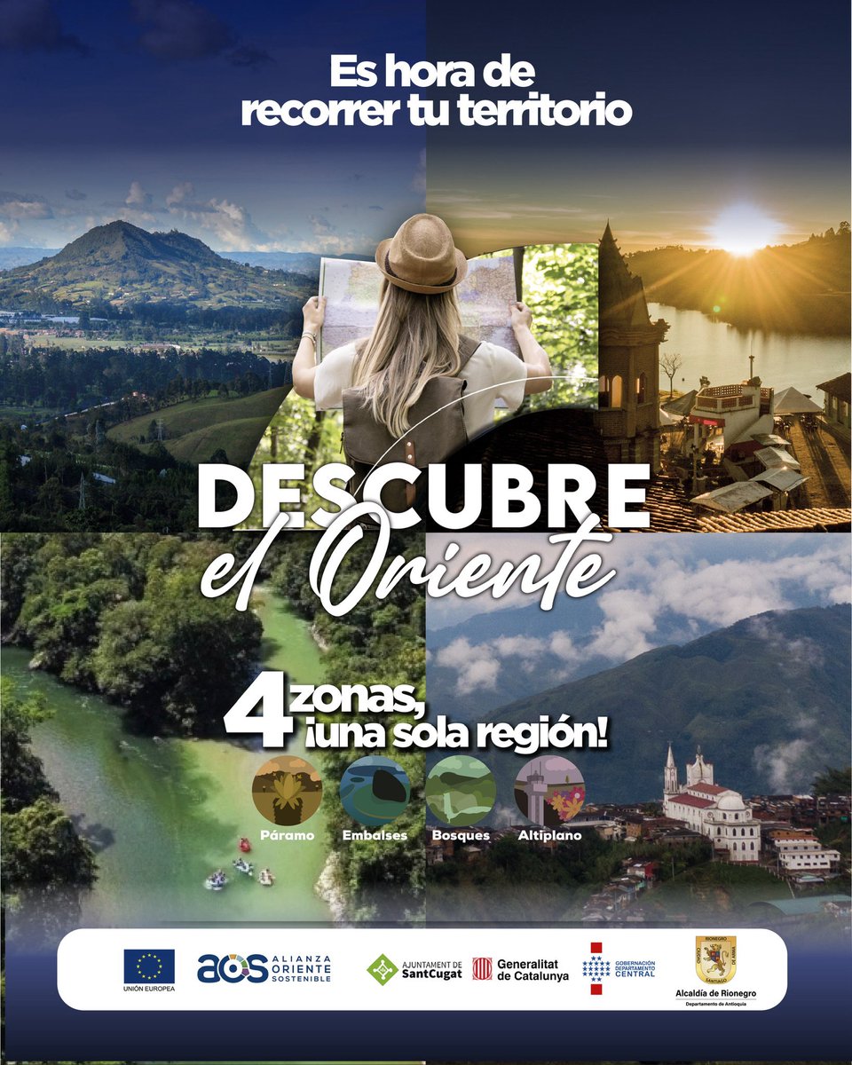 📍🗺️El Oriente Antioqueño es tu destino en esta Semana Santa. Recorre sus 4 zonas y disfruta de la programación religiosa, cultural y gastronómica que te ofrecen los 23 municipios.

Esta es nuestra invitación.
#DescubreElOriente