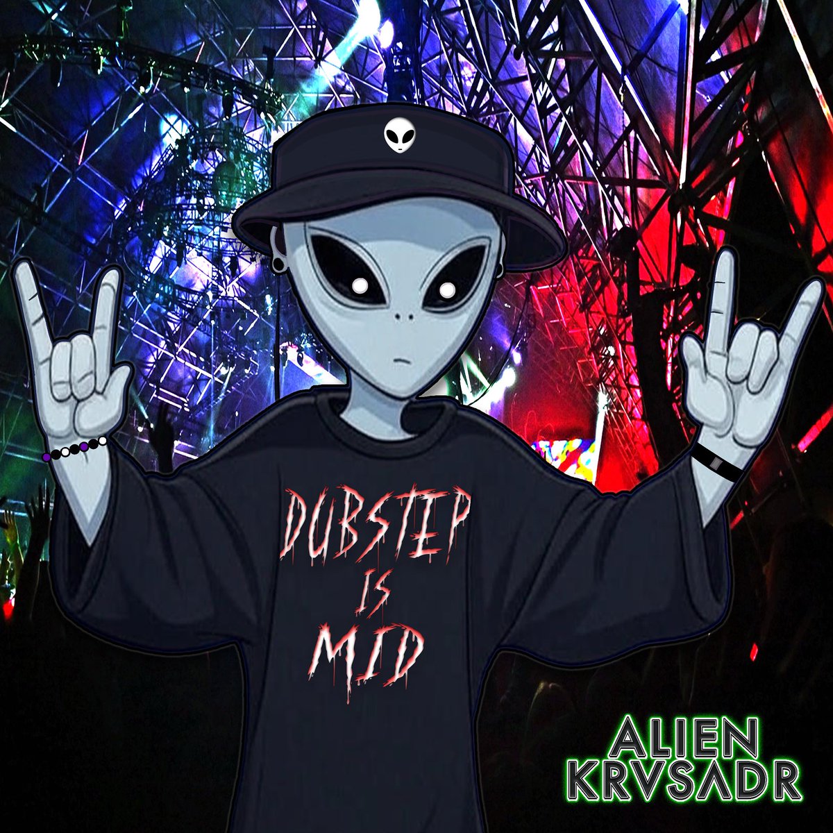 AlienKrvsadr's tweet image. DUBSTEP IS MID!!!

lol new dubstep + mid tempo mix is out now and free to download 🤘👽 Like + Repost for a chance to win one of these shirts for yourself, more info coming soon🛸

on.soundcloud.com/USutJffV7XVKmU…

#dubstep #midtempo #bass #music